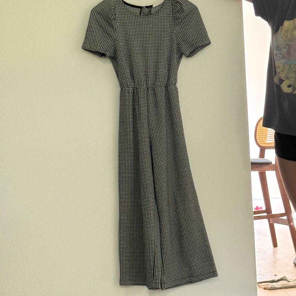 Zara Black and White Patterned Maxi Dress